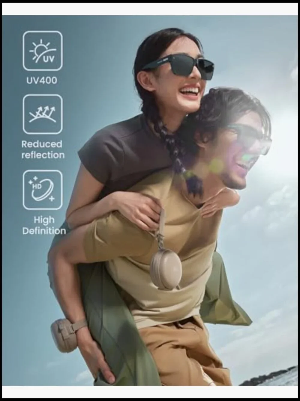 Polarized Fit Over Sunglasses - Lightweight Folding Unisex for Nearsightedness